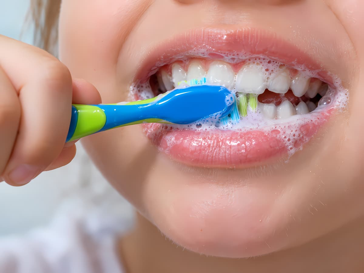 磨き残しができる子供の歯磨き