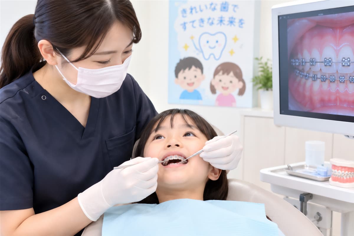 医療費控除の対象となるワイヤー矯正をする女の子